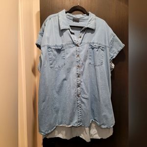 Universal standard denim top xl